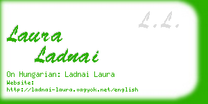 laura ladnai business card